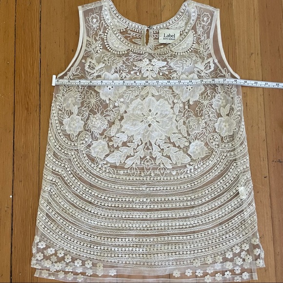 LABEL Ritu Kumar Lace/Mesh Embroidered Top - Picture 4 of 7